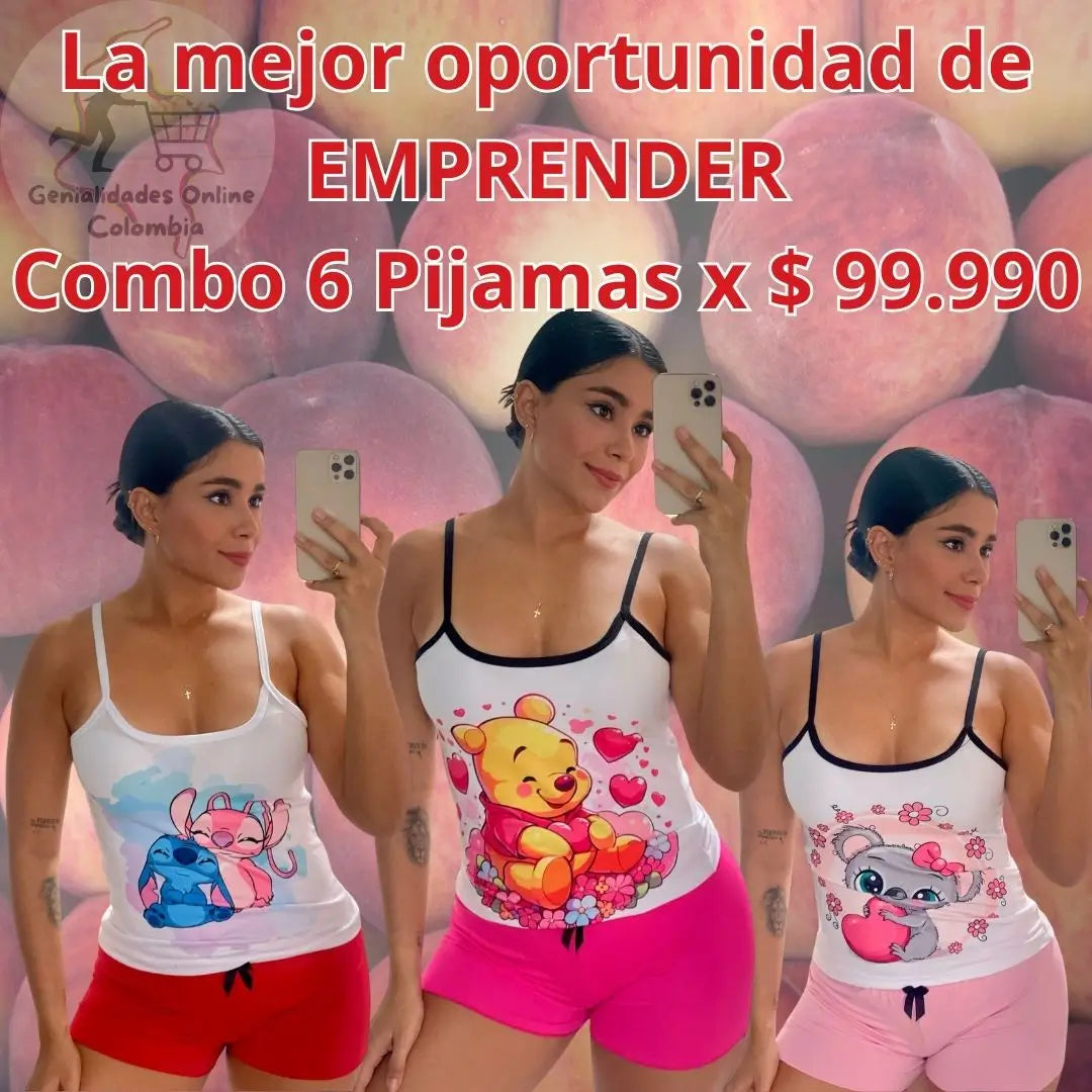 ¡Empieza tu negocio desde casa! Llévate 6 pijamas y empieza a vender YA