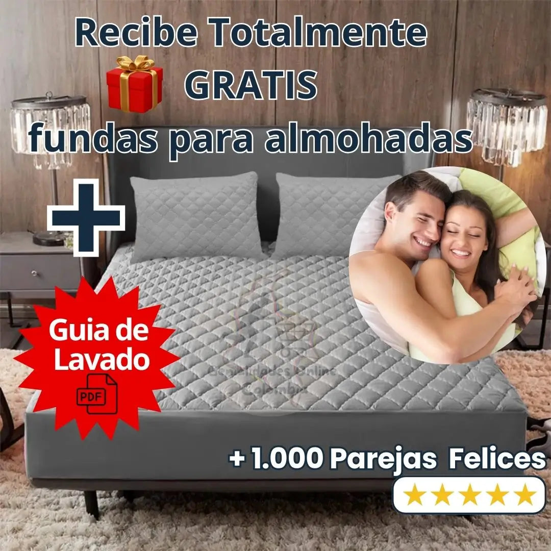 ❤️🔥Vive la pasión sin manchas en tu colchón, Recibe GRATIS Fundas de Almohadas + Guía definitiva para el lavado🧼