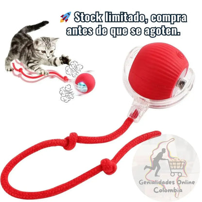 🚀 ¡Diversión sin fin para tu gato con La Pelota Interactiva con Cola! 🐾